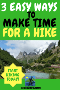 Hiking is the perfect exercise for busy people. When you go for a hike, you don't need to hang around waiting for the rest of the team - you can just go when and where you want at your own pace for whatever time you have available.