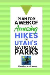 This was our itinerary for a week of driving and hiking across southern Utah. We visited Arches National Park, Bryce Canyon, Zion National Park, and more. Maybe it could work for you!
