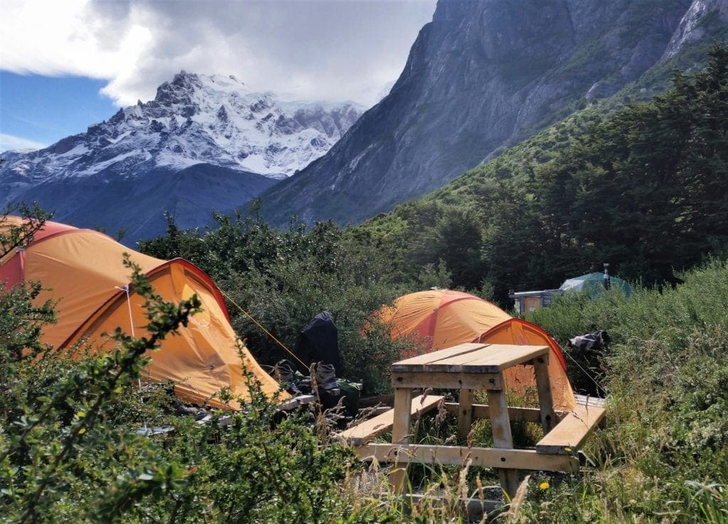 Can't beat the view at Cuernos camp.