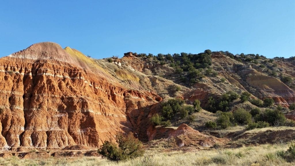 A sunny day at Palo Duro State Park, TX