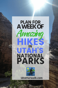 We spent a week in late April, driving and hiking across southern Utah. We visited Arches National Park, Bryce Canyon, Zion National Park, and more. This was our itinerary, maybe it could work for you!