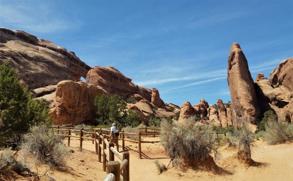 Hiking the Trail to Devils Garden in Arches National Park