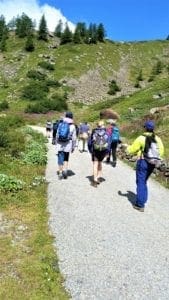 Hikers near Chamonix, France