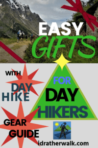 Gifts for hikers are some of the easiest ones to pick out! Any hiker would be happy to get some day hike gear - whether they're just beginners or experts.   I've made a list of some of the basic hike gear everyone needs, and included links to some of my top picks. Gifts for hikers come in all price ranges, too!