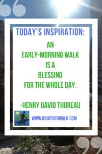 Find inspiration and new paths to explore in our Library: Take some time for yourself in the morning, before the rest of the world is awake - get out and explore on foot!