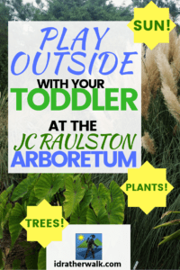 Play outside with your little kids! They love sunshine, dirt and flowers. The JC Raulston Arboretum has all those things, plus it doesn't have any funnel cakes or noisy rides. Bring a picnic, and make a day of it!