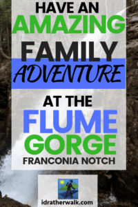 Looking for a great family adventure this summer? The Flume Gorge natural area in New Hampshire's Franconia Notch State Park is spectacular, and pictures just don’t do it justice! Walking the easy self-guided 2-mile Flume Trail through the Flume Gorge is a great way to spend some time outdoors with the whole family. You'll see Ice Age Boulders, beautiful waterfalls and historic bridges along the trail. You can even watch a free film about the gorge at the Visitors Center!