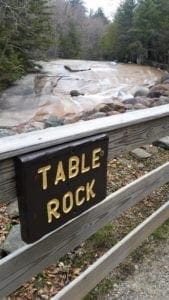 Table Rock is a huge slab of granite in the river