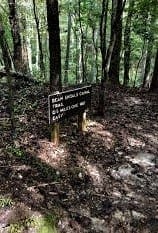 Bean Shoals area trail sign