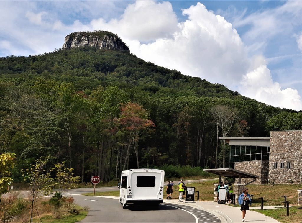 Shuttle at the new Pilot Mountain Visitor's Center