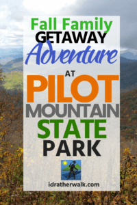 Looking for a great outdoor Fall adventure for the family? Pilot Mountain State Park has some spectacular views of the Fall foliage and miles of trails, camping, climbing, canoeing, and Ranger programs for the whole family! The trails and local attractions are fantastic, and the mountain summit trail never loses it's charm.