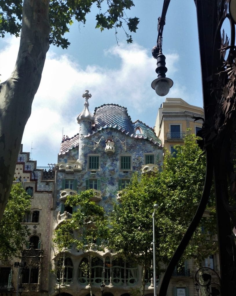 Gaudi house museum in Barcelona, Spain