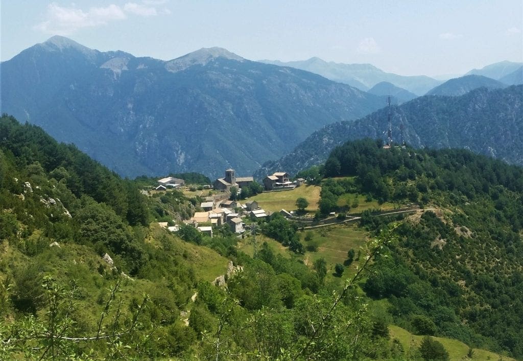View of the village from our mountain trail above