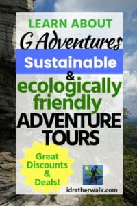 I've built an expanded adventure travel section just for G Adventures because I've taken so many wonderful trips with them!&nbsp;&nbsp;The trips are remarkable not just because of the destinations or the activities, but because of the underlying vision of the company for sustainable, ecologically friendly travel. Read more about how you can go, and all of the deals and discounts available!
