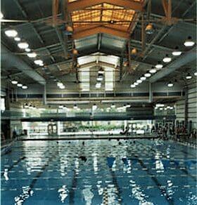 The Pullen Aquatic Center houses and Olympic size pool.