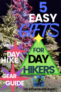 Any hiker or outdoor enthusiast on your list would be happy to get some day hike gear - whether they're just beginners or experts.   I've made a list of some of the basic hike gear everyone needs, and included links to some of my top picks. Gifts for hikers come in all price ranges, too, so you can be sure to find something in your budget.