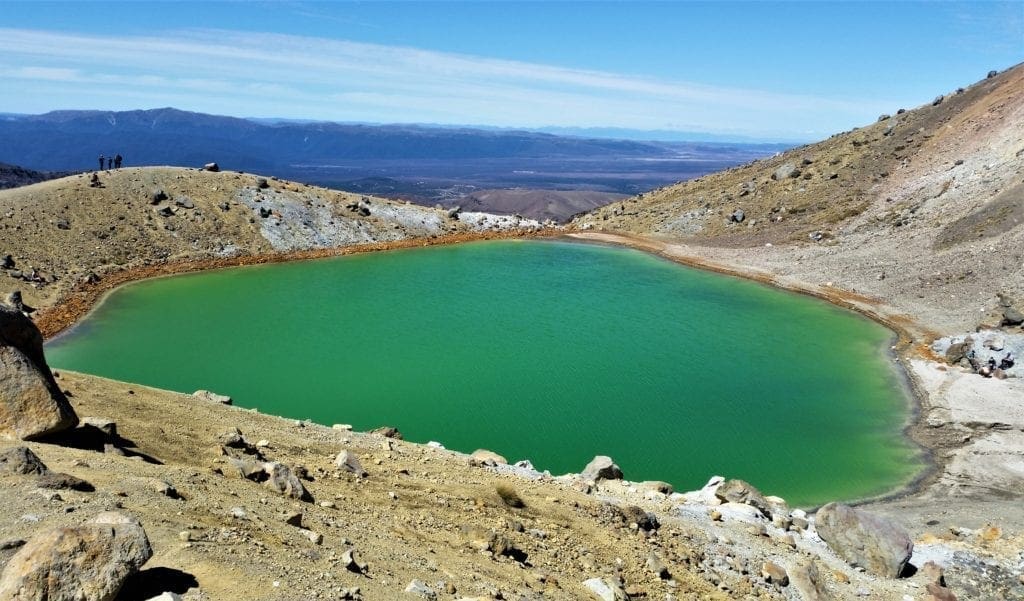 One of the Emerald Lakes in Tongariro National Park