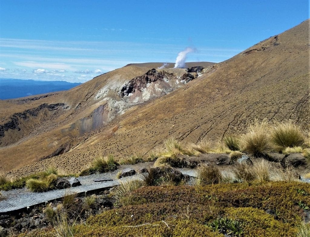 Volcanic vent in Tongariro National Park
