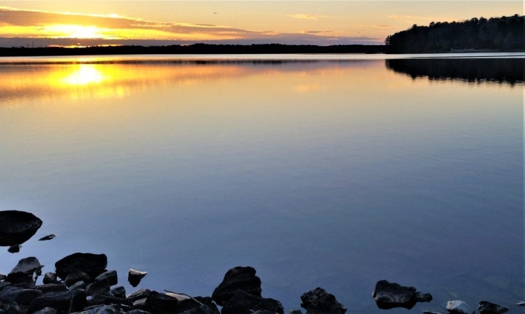 Sunset at Lake Crabtree