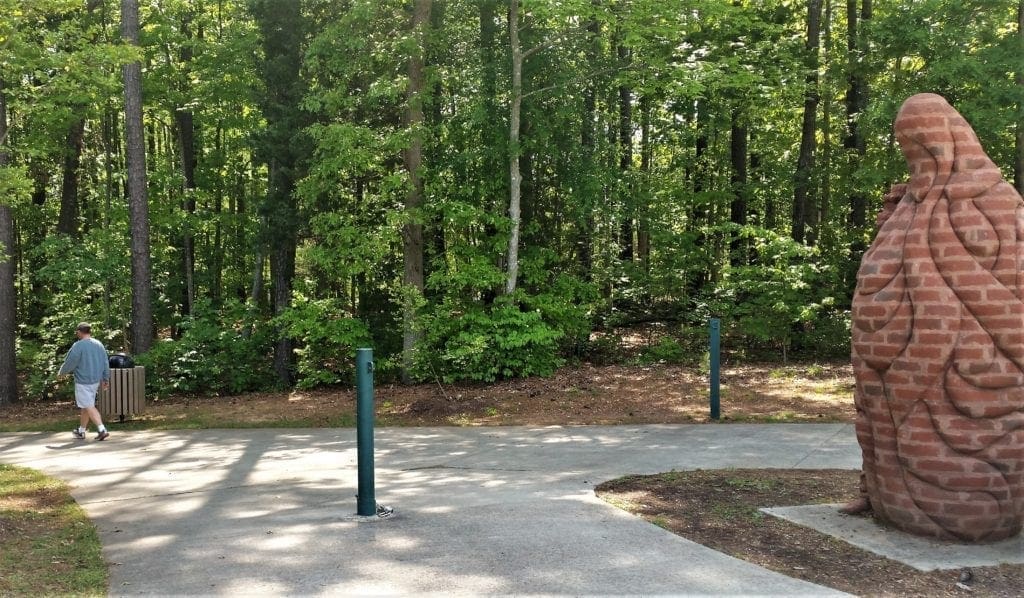 Entry to Black Creek Greenway from High House Road