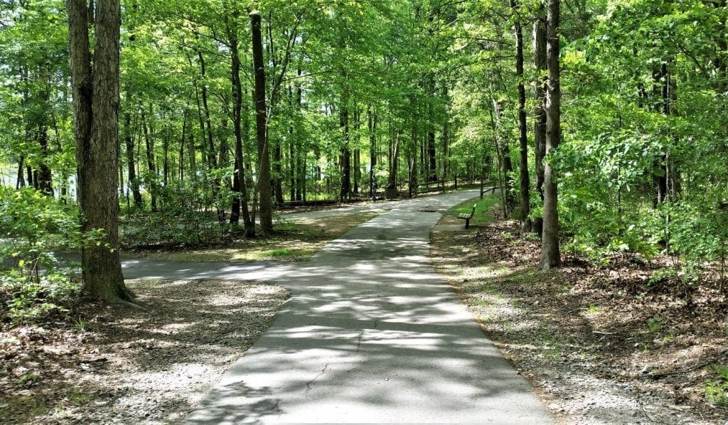 Section of the Black Creek Greenway in Bond park.