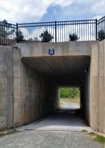There are a couple of tunnels on the greenway