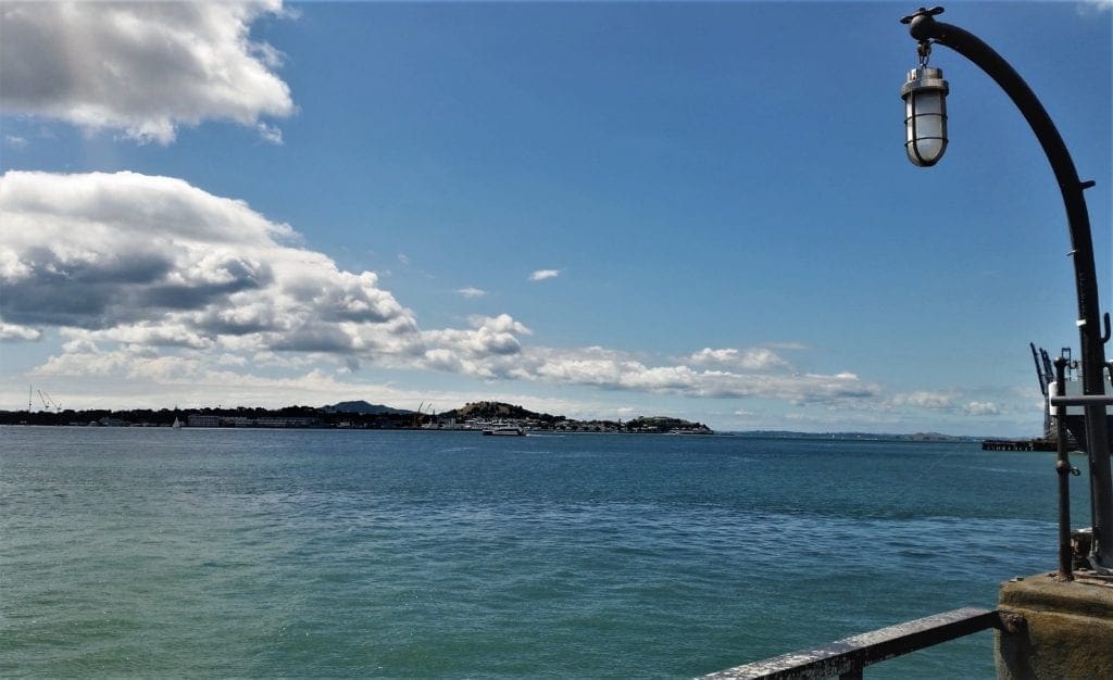 View from the pier in Auckland, New Zealand