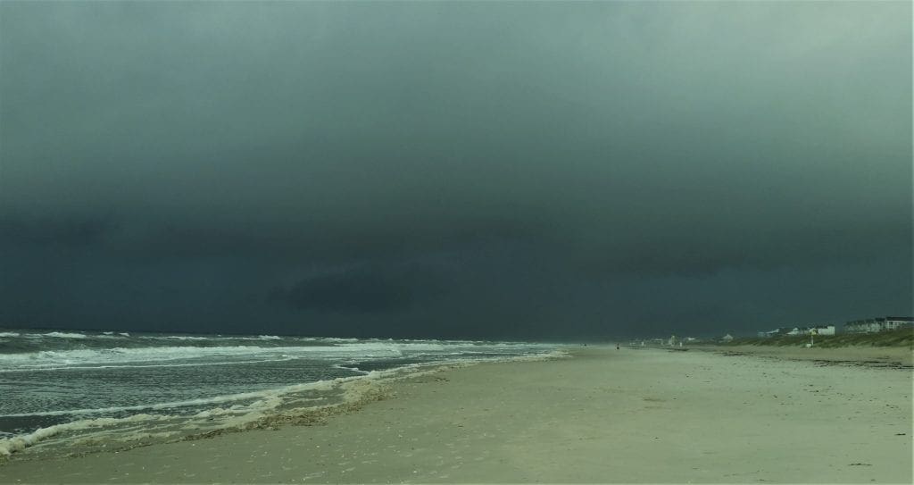 Storm rolling in to Atlantic Beach
