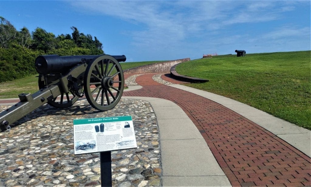 Historical information is provided for self-guided tours at the Fort.