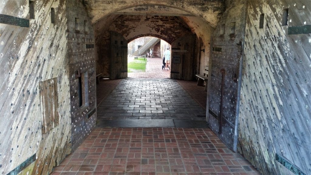 Entrance to the Fort's interior courtyard.