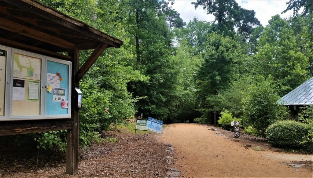 You can pick up a brochure at the kiosk near the start of the Millpond trail.