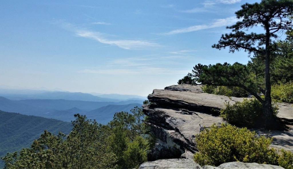 Another view from the ledges atop McAfee Knob.