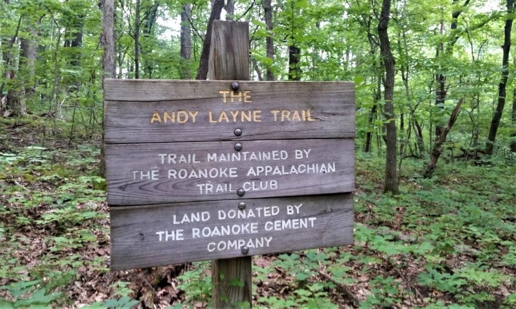 Sign at the trailhead.