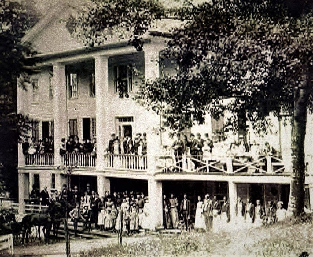 The Red Sulphur Springs Resort at the height of popularity.