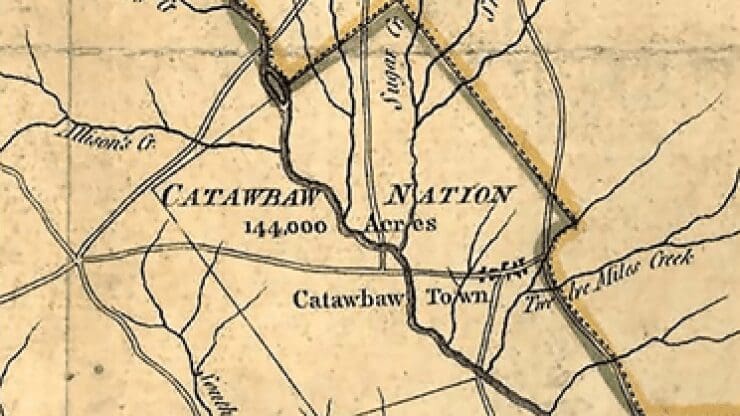 Map of the Catawba Nation