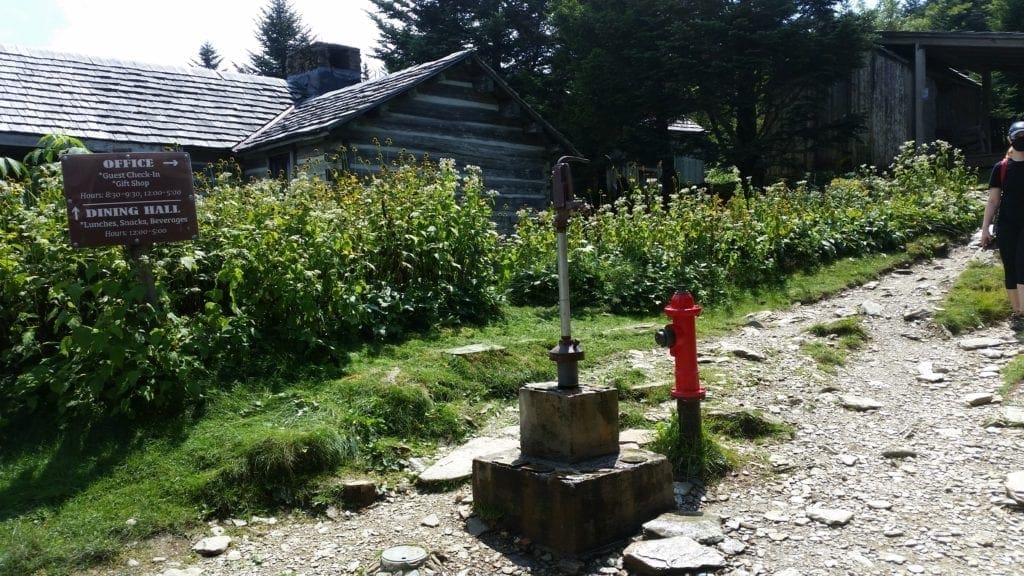 Hikers can refill their water bottles waters at LeConte Lodge.