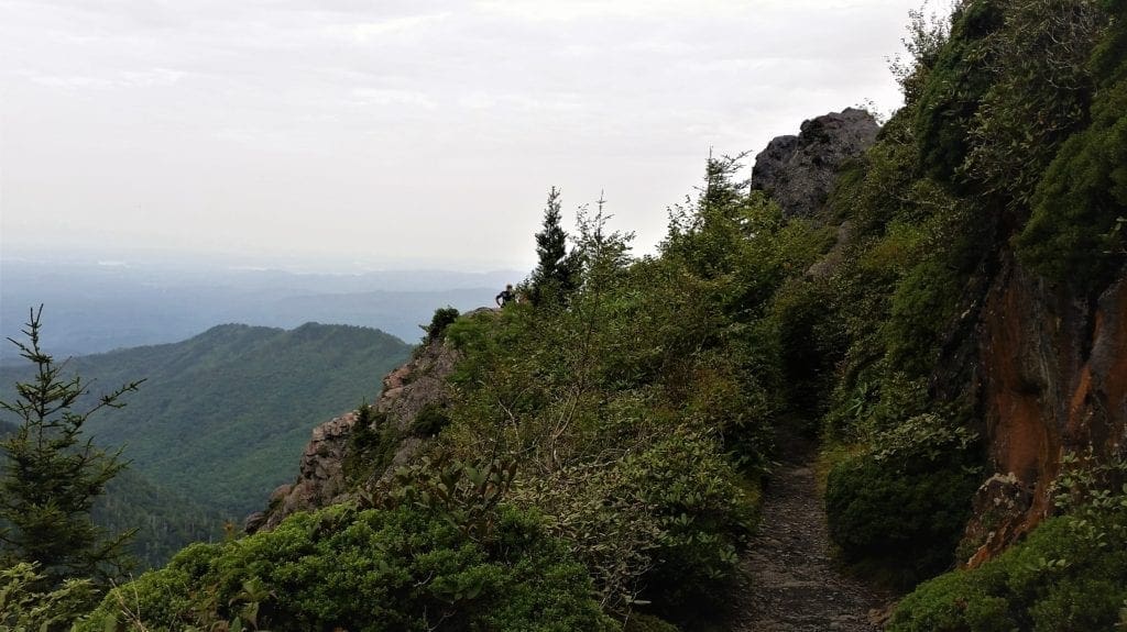 On the trail to Charlie's Bunion on the Appalachian Trail