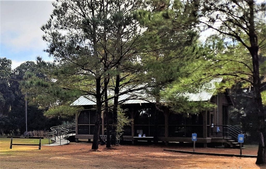 Visitor center at Cannon's Point Preserve.