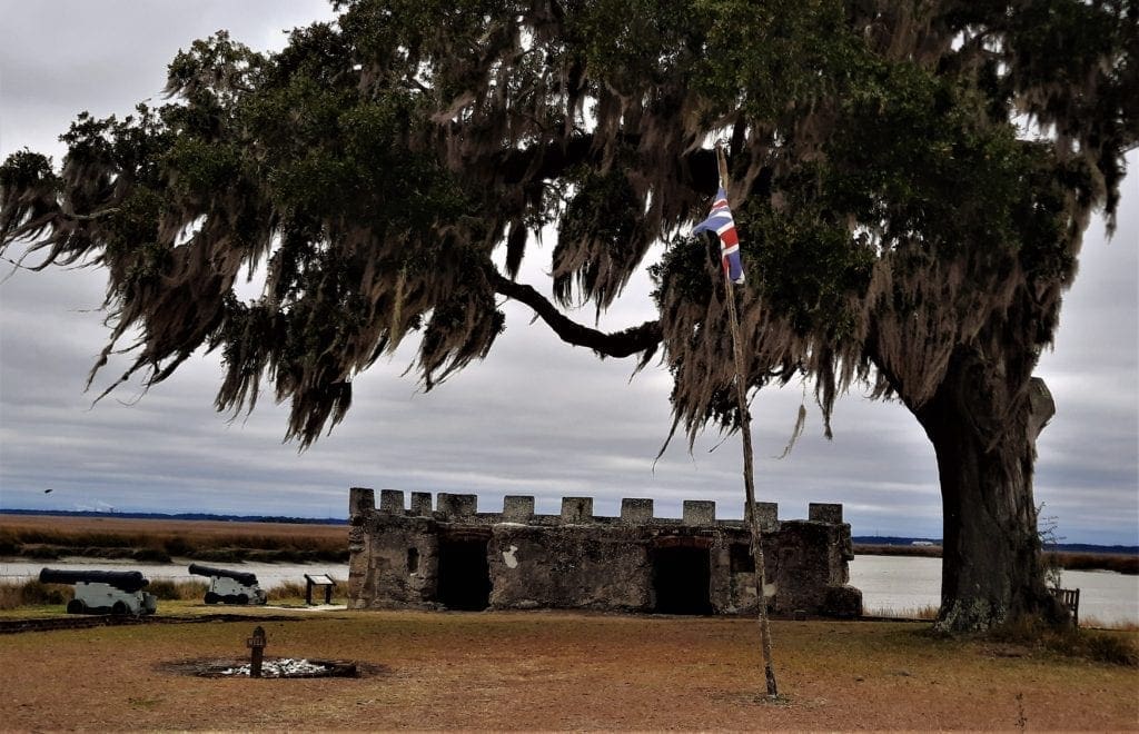 The King's magazine at Fort Frederica National Monument.