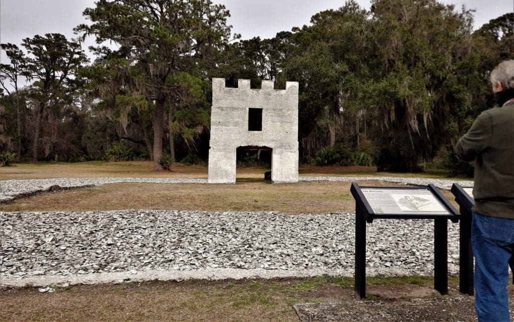 This tower is all that remains of the soldier's barracks.