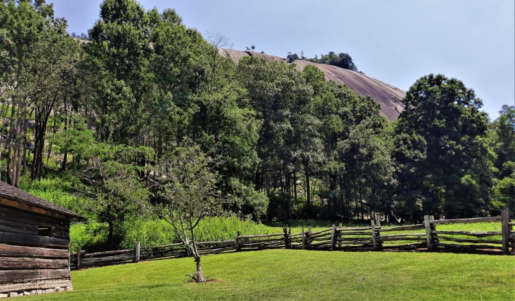The Hutchinson Homestead is just off the Stone Mountain Loop Trail.