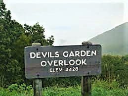 Sign at the Devil's Garden Overlook