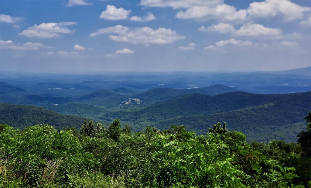 View from one of the Overlooks at Rocky Knob Recreation Area