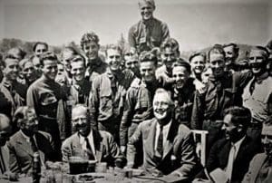 FDR at the Shenandoah CCC Camp in 1933.