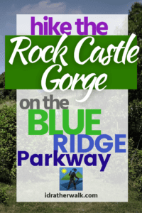This Summer I hiked the Rock Castle Gorge Trail in the Rocky Knob Recreation Area on the Blue Ridge Parkway and found out what I was missing! Read about the Blue Ridge Parkway, the Rock Castle Gorge hike and other local Rocky Knob Recreation Area attractions, and how you can visit too!