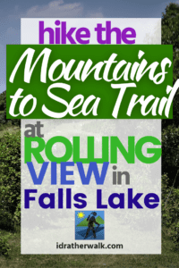 The Mountains-to-Sea Trail (MST) spans 1200 miles across North Carolina, from the Great Smoky Mountains to the Outer Banks. I've been hiking MST in Falls Lake, and Day Hike 22 is my favorite. Read about how you can go, too.
