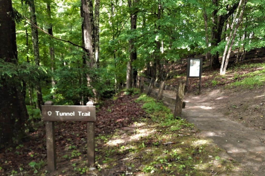 Trailhead for the Tunnel Trail.