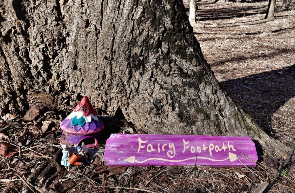 The Fairy Footpath at Wilkerson Nature Preserve in Raleigh.