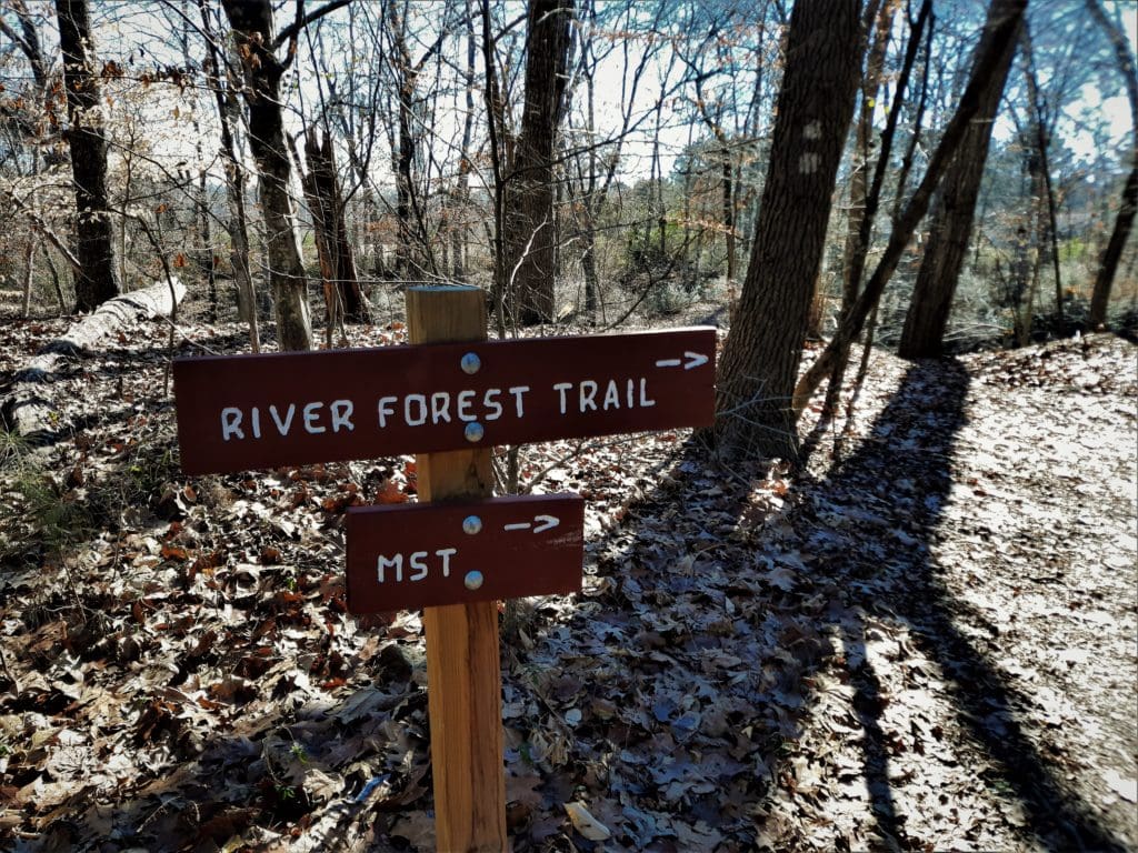 Trail sign at our turnaround point.