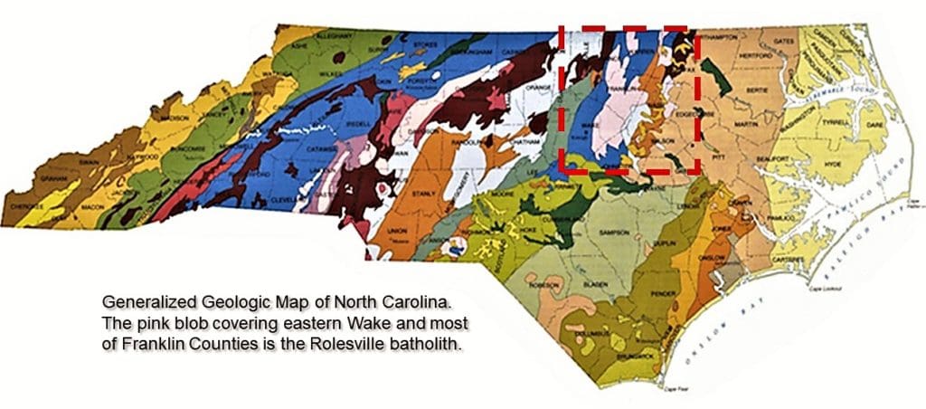 Geologic map of North Carolina.